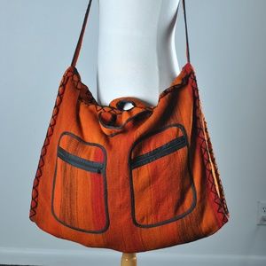 peruvian handmade tote bag